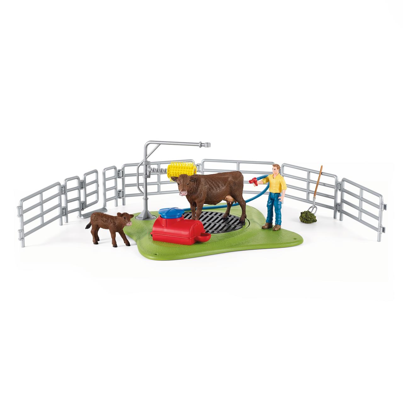 Schleich Station de lavage pour vaches