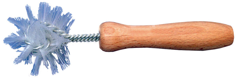 Brosse boule avec manche en bois