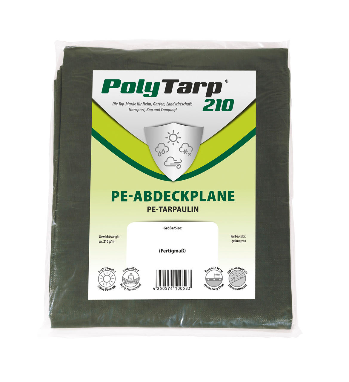 Zill Bâche PolyGuard 210 g/m² - 3 x 6 m