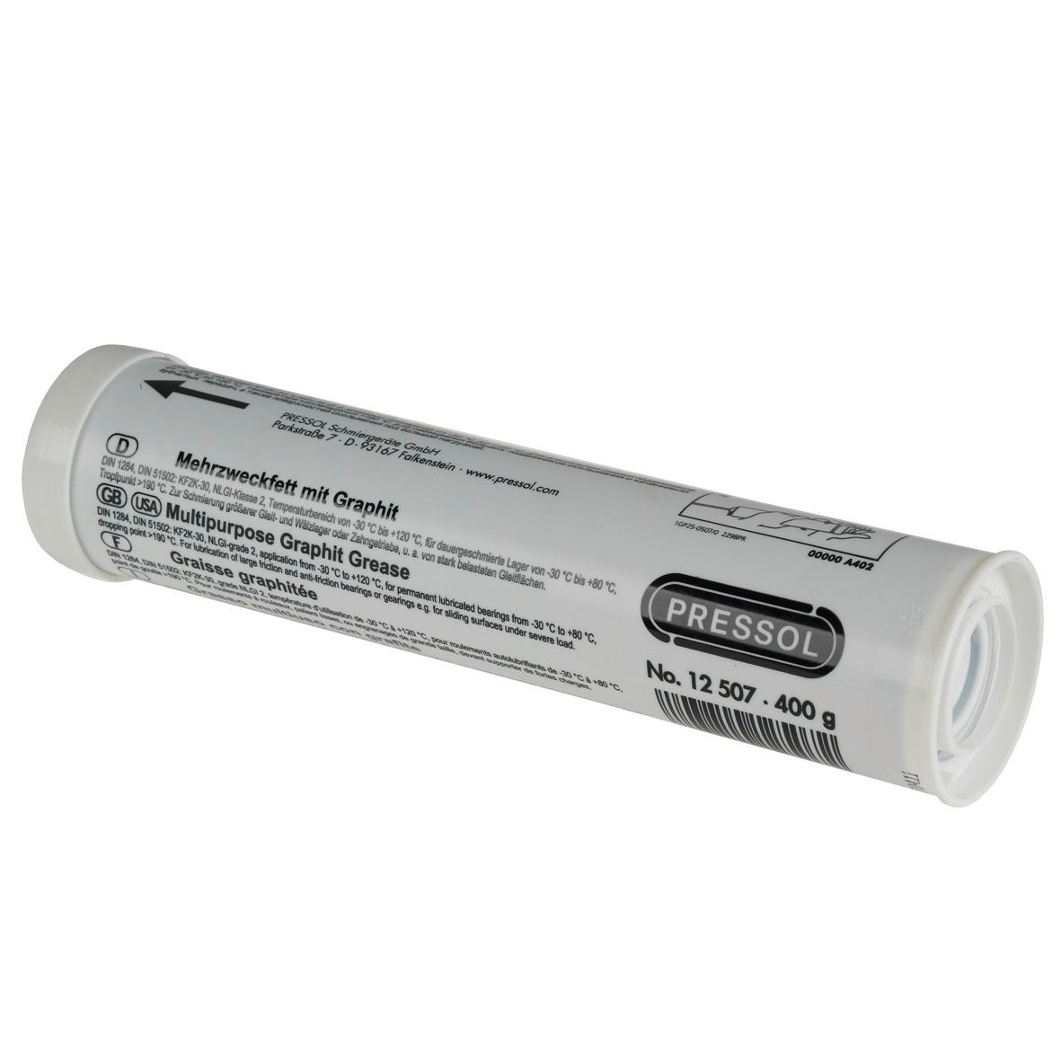 Pressol Cartouche de graisse 400 g chargée graphite