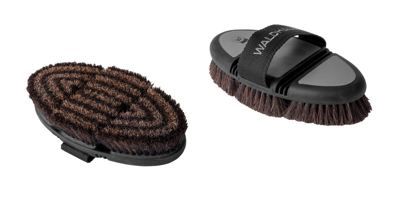 Waldhausen Brosse de pansage en crin de cheval FLEX