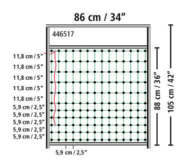 AKO Porte pour filets électrifiés jusqu'à 106 cm