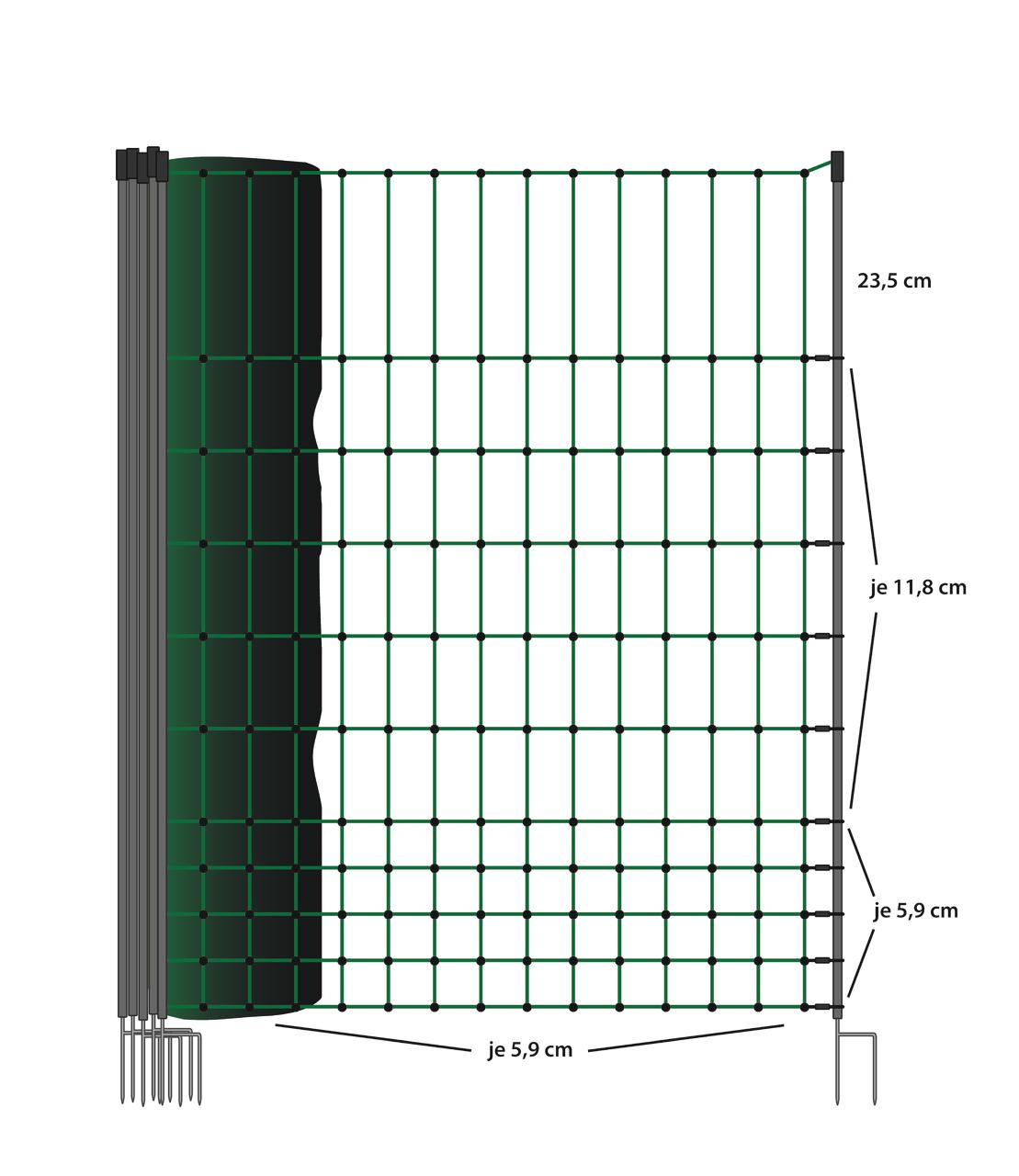 Kerbl PoultryNet Filet pour poules 106 cm, 15 m de long