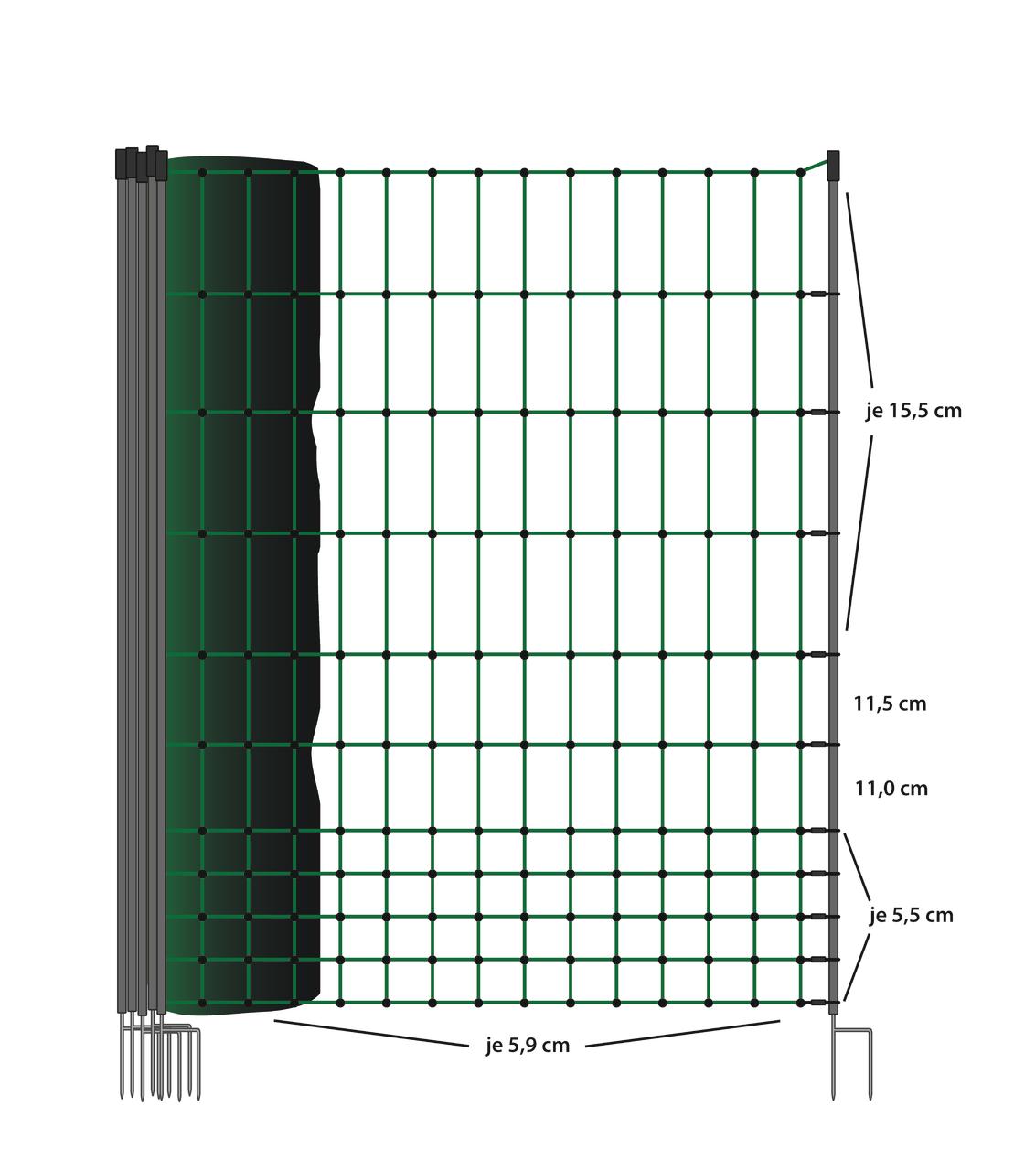 Kerbl PoultryNet Filet à poules 106 cm, 25 m de long