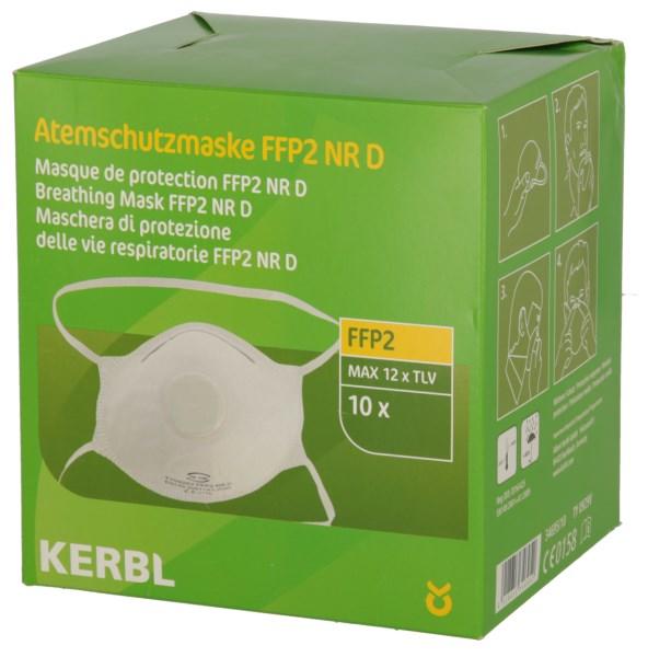 Kerbl Masque pour poussière fine FFP2 NR D - 10 pièces