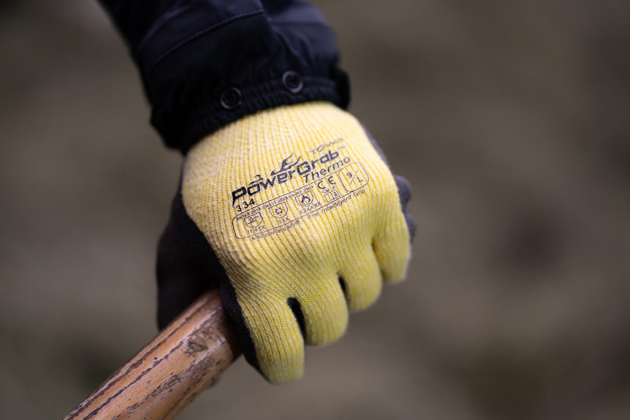 Kerbl Gants d'hiver PowerGrab Thermo jaunes