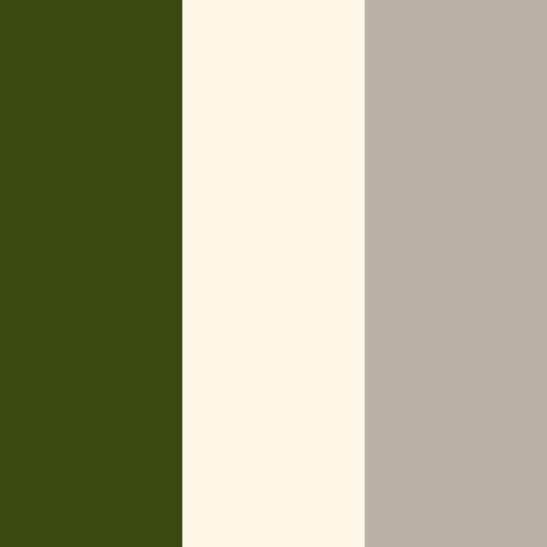 olive-creme-dove blue