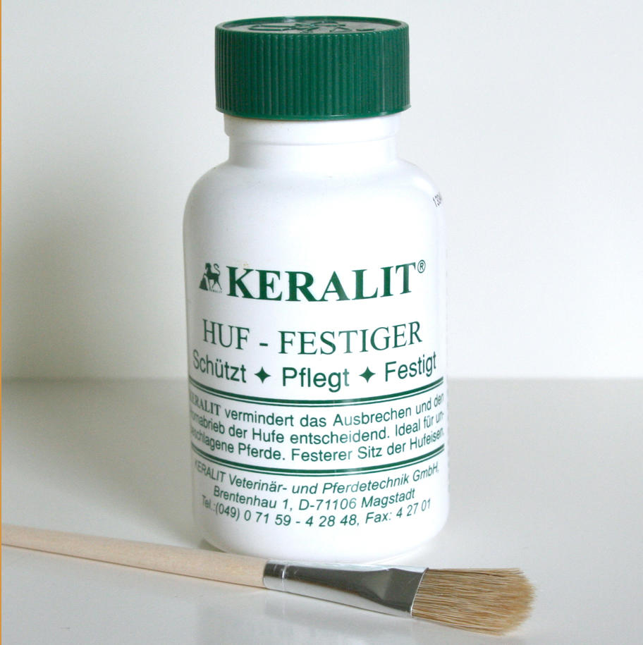 KERALIT Raffermisseur de sabots, 250 ml avec pinceau