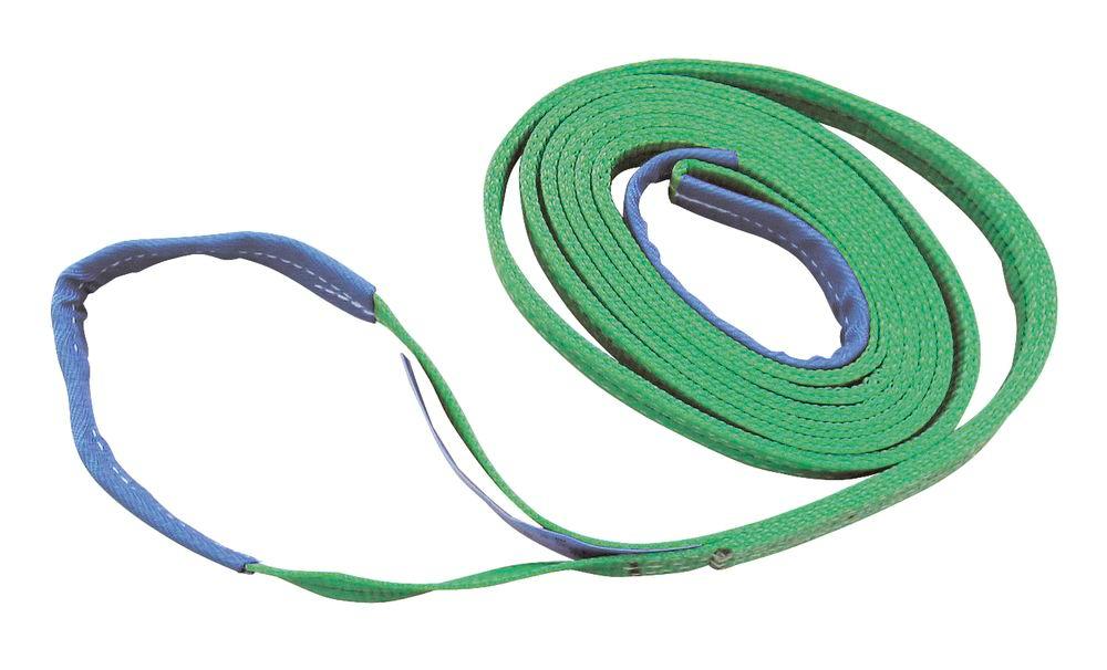 Kerbl Elingue double boucle 6 m, verte, 2000 kg de charge admissible