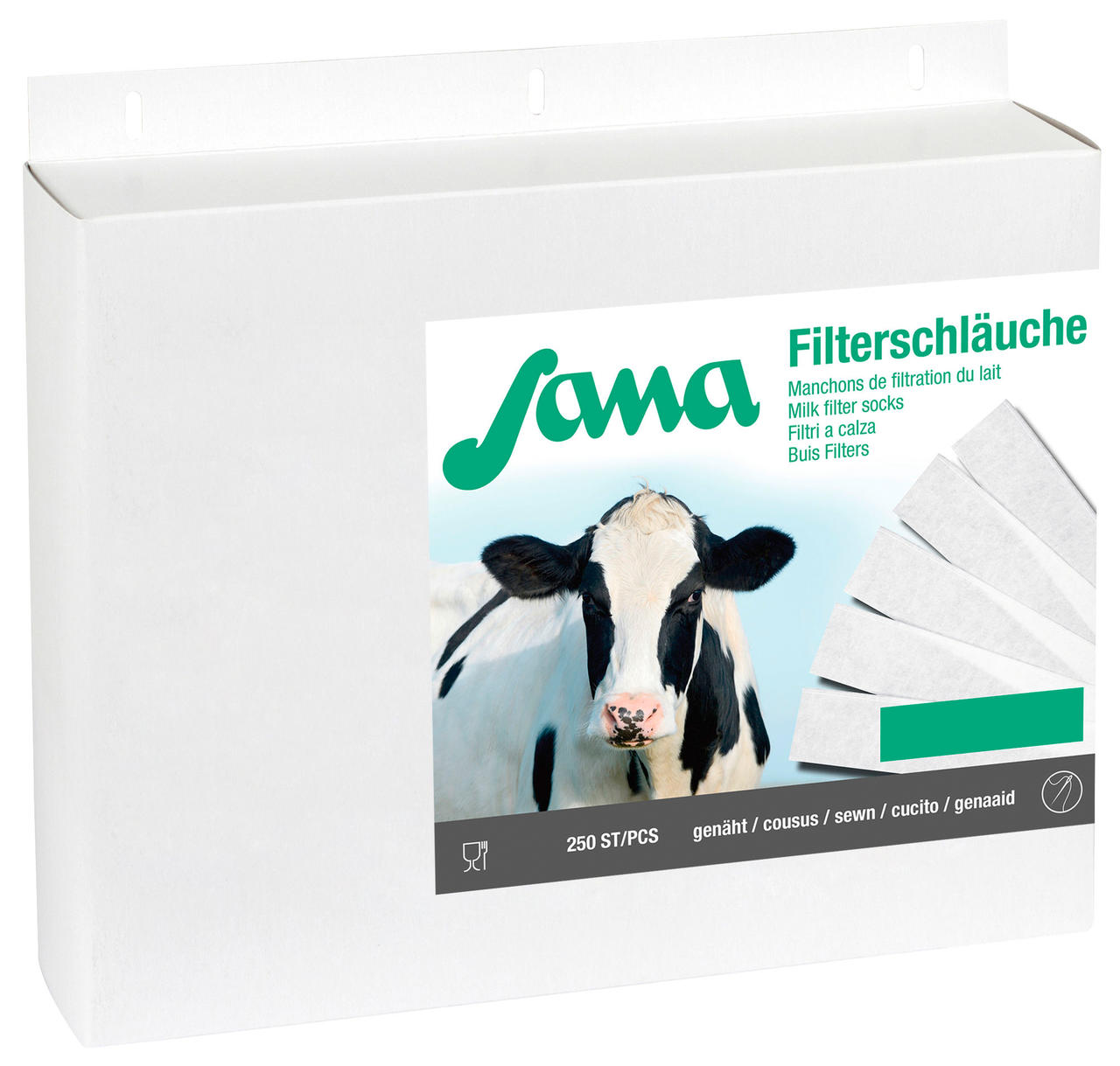 Sana Manchons de filtration du lait cousus - 250 pièces - diff. tailles