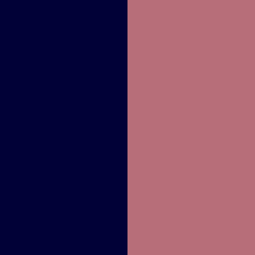 bleu foncé/or rose