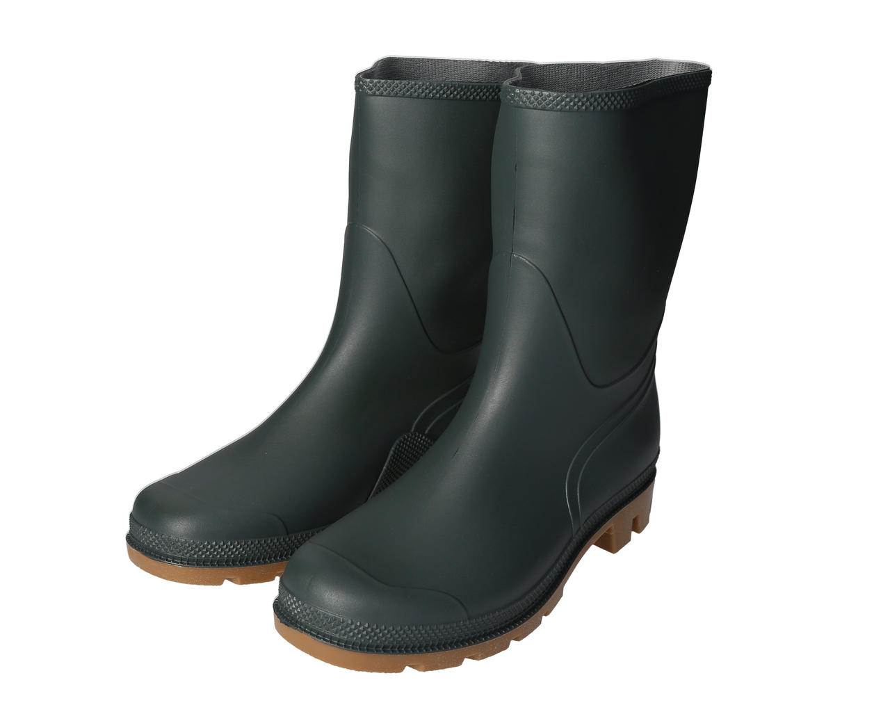 Bottes PVC - ULM , forme semi-montante, olive