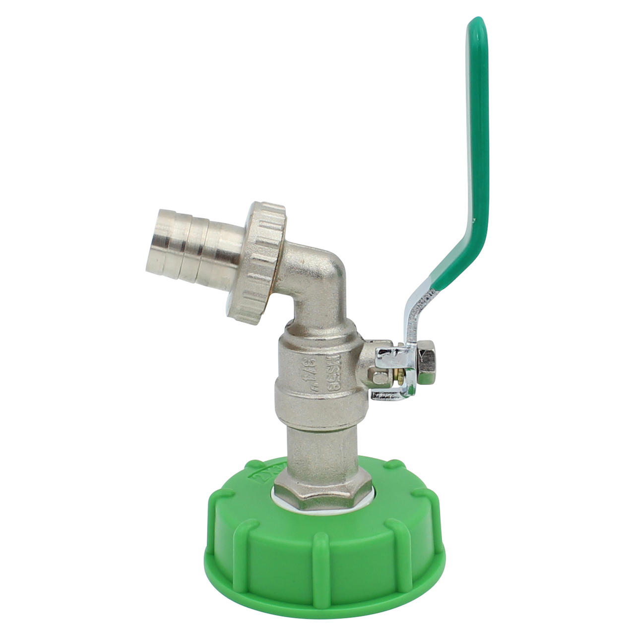 Adaptateur de cuve IBC avec robinet métallique