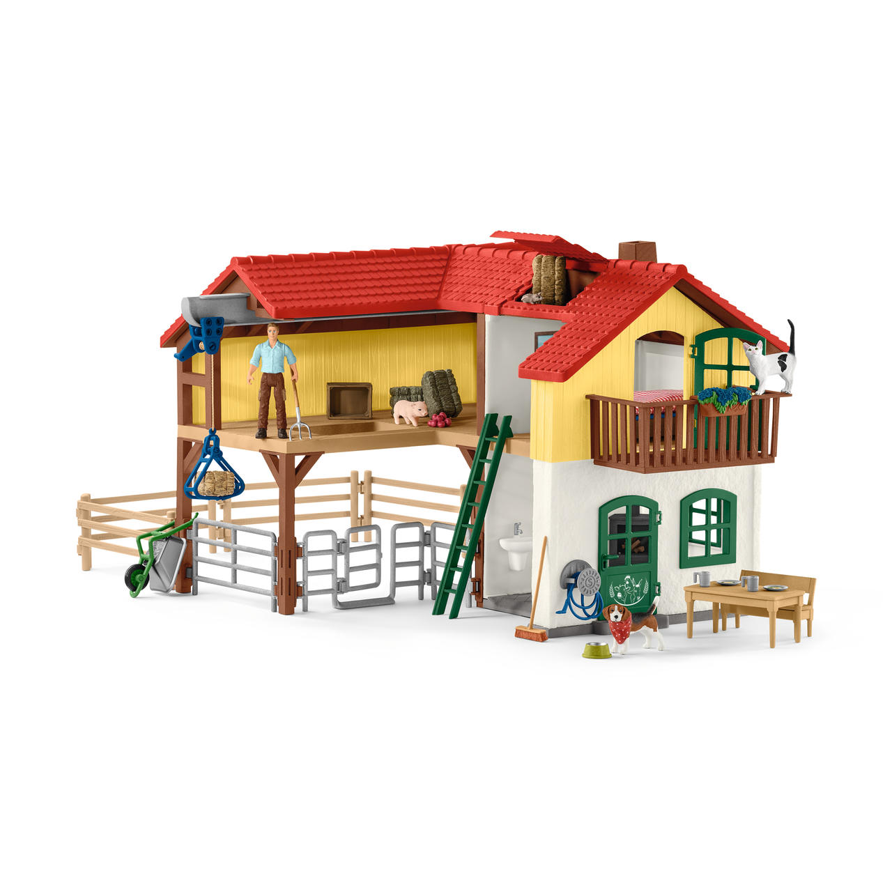 Schleich Ferme avec étable et animaux (52 pcs.)