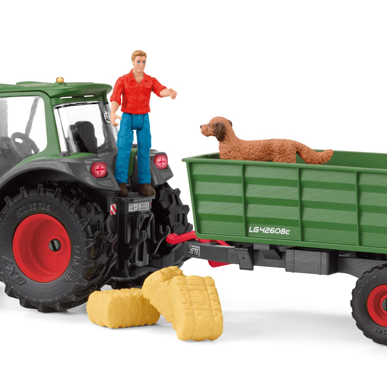 Schleich Tracteur et remorque