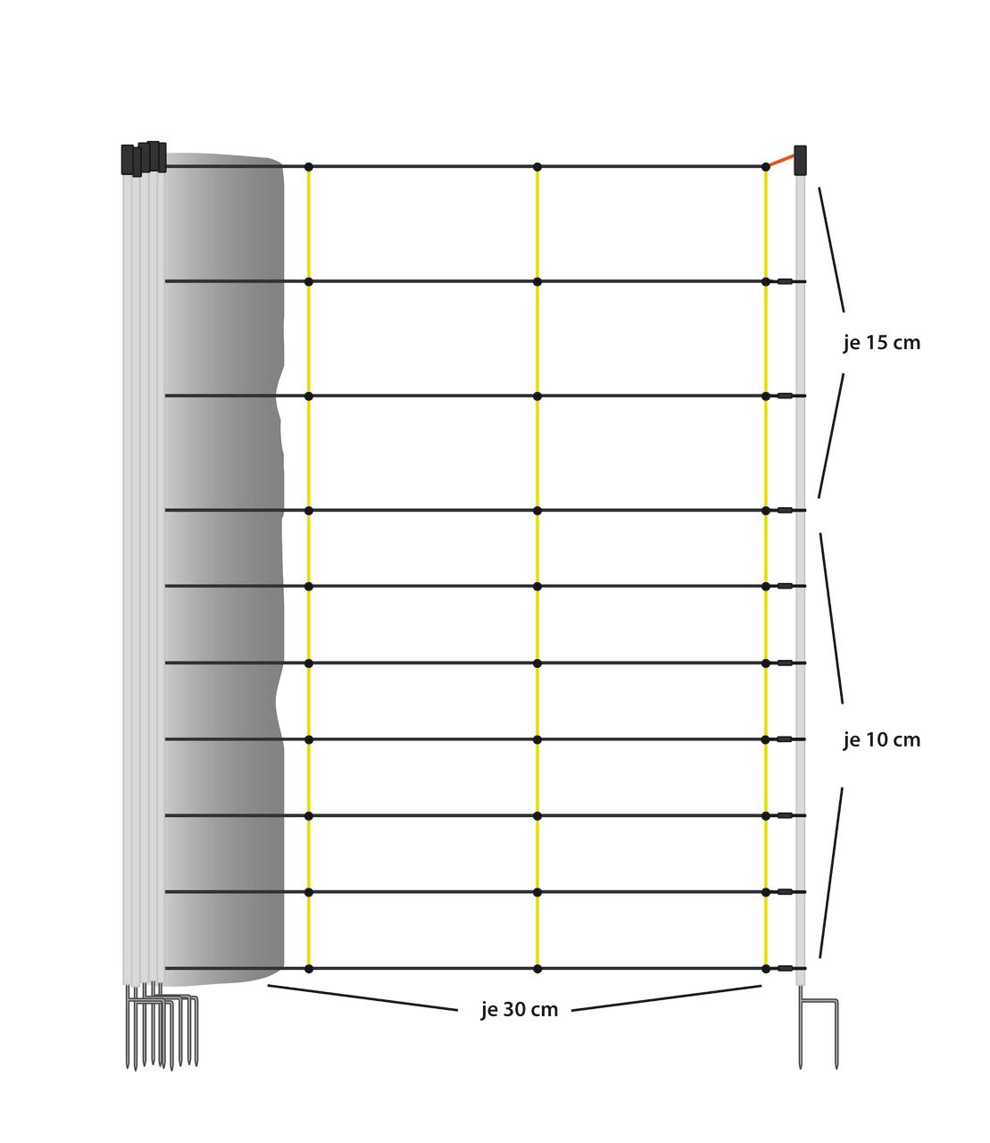 Horizont Filet Livestock 105 cm, 50 m de long