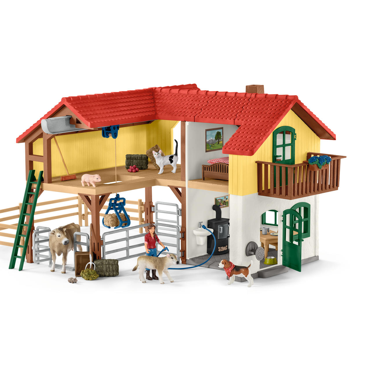 Schleich Ferme avec étable et animaux (52 pcs.)