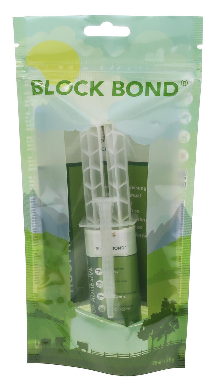 BLOCK BOND Cartouche 25 ml + 1 embout mélangeur