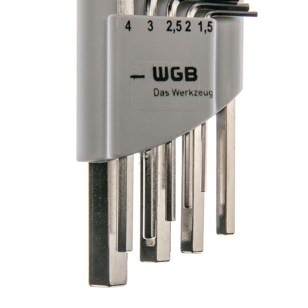 WGB Set de clés mâles 6 pans, clip plastique