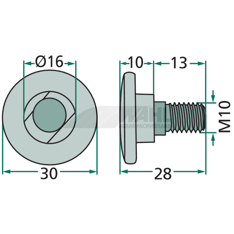 Boulon de couteau réf. 56210100, 80201047