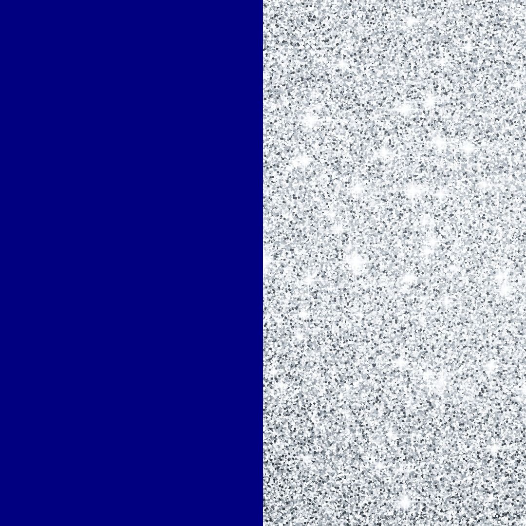 bleu marine/strass blanc