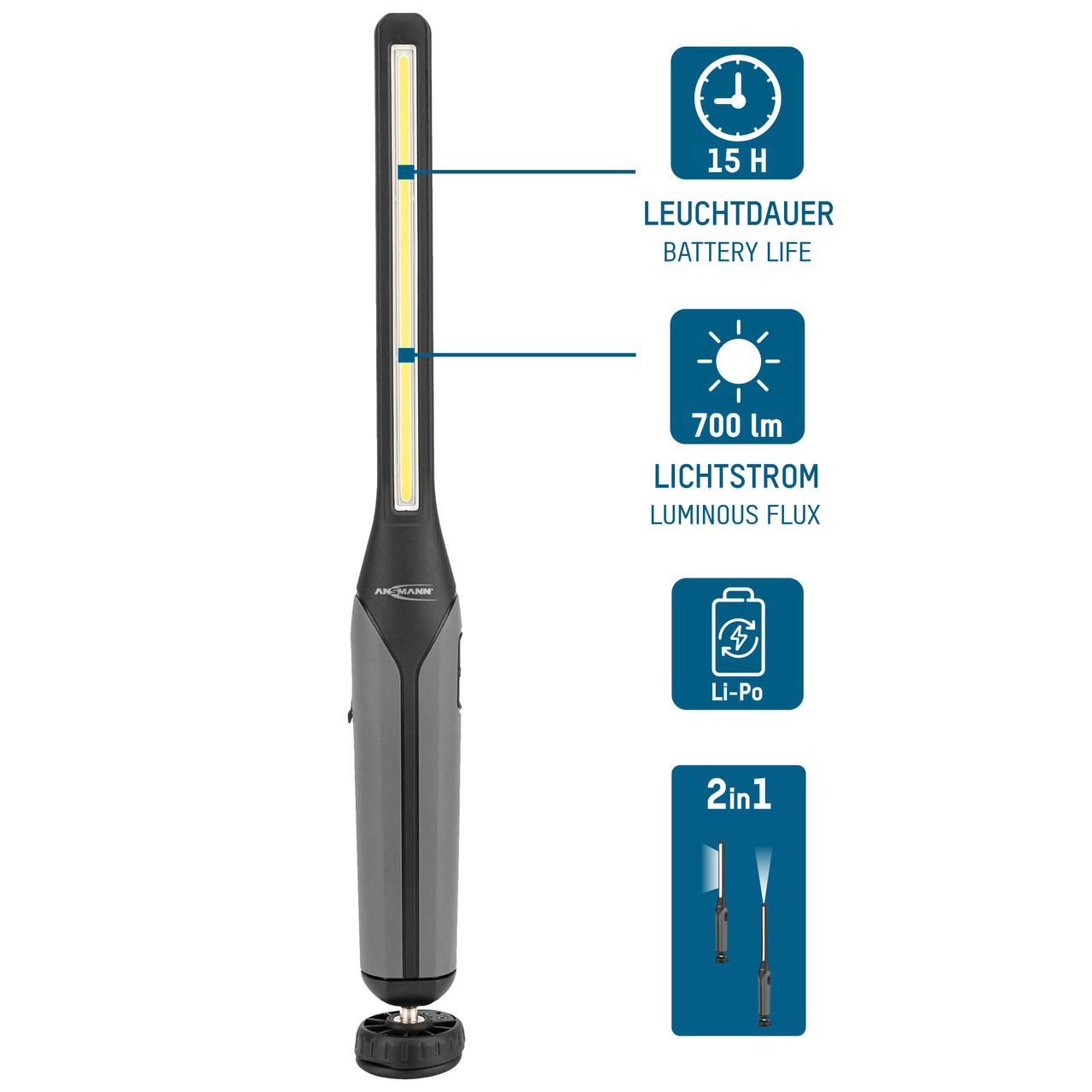 Ansmann Lampe de travail IL700R