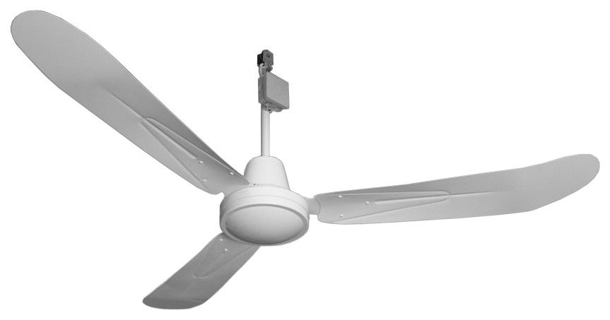 VENTILATEUR DE PLAFOND pales courbes, 142 cm