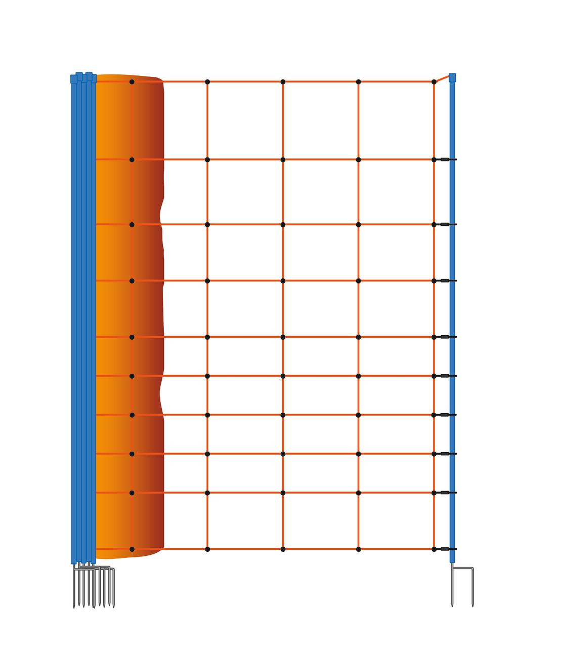 AKO OviNet Premium - filet mouton, 108 cm, 50 m