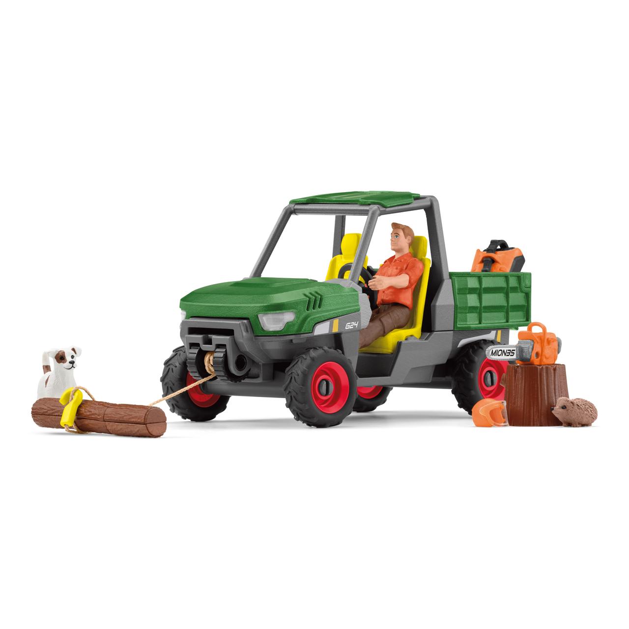 Schleich Garde forestier avec véhicule