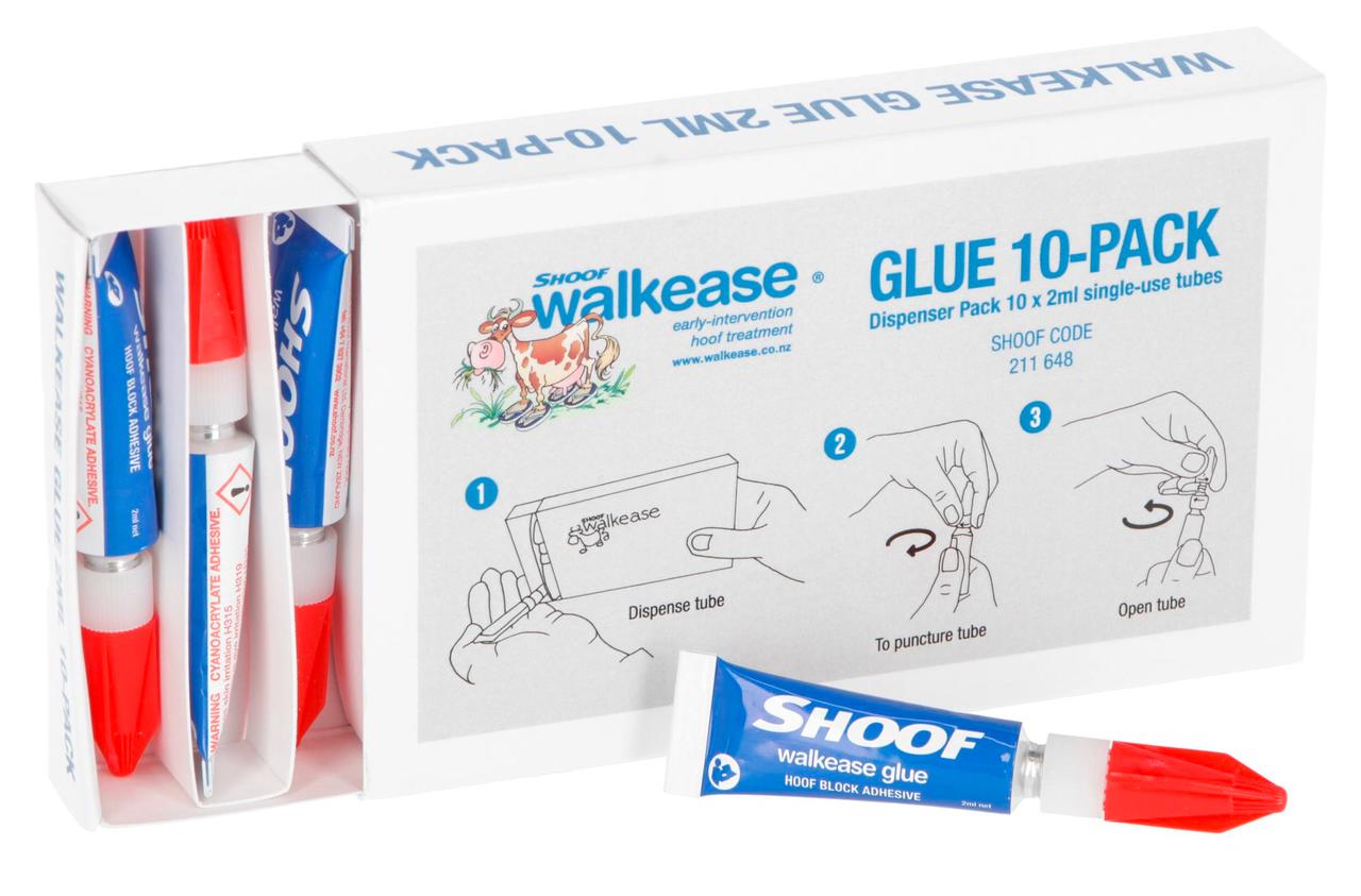 Shoof Colle de rechange pour Walkease, 10 × 2 ml