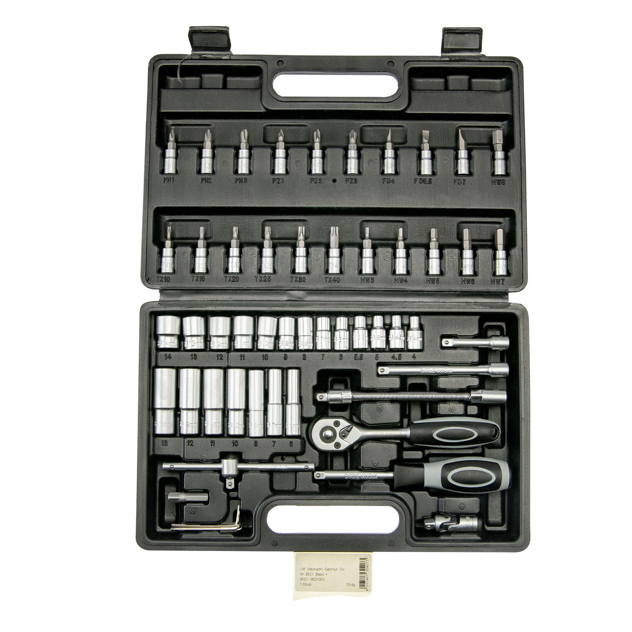 WGB Set de douilles 1/4" 53 pcs.