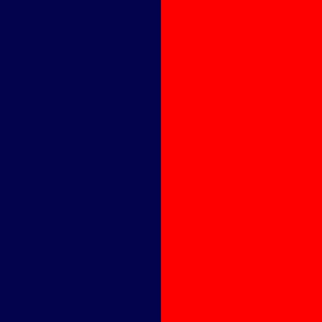 bleu marine/rouge