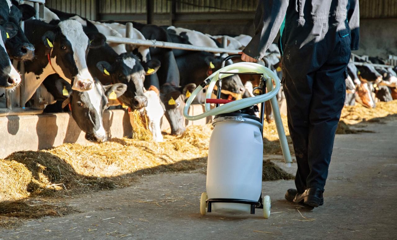 Hofman Animal Care Chariot mobile pour le drencher des vaches