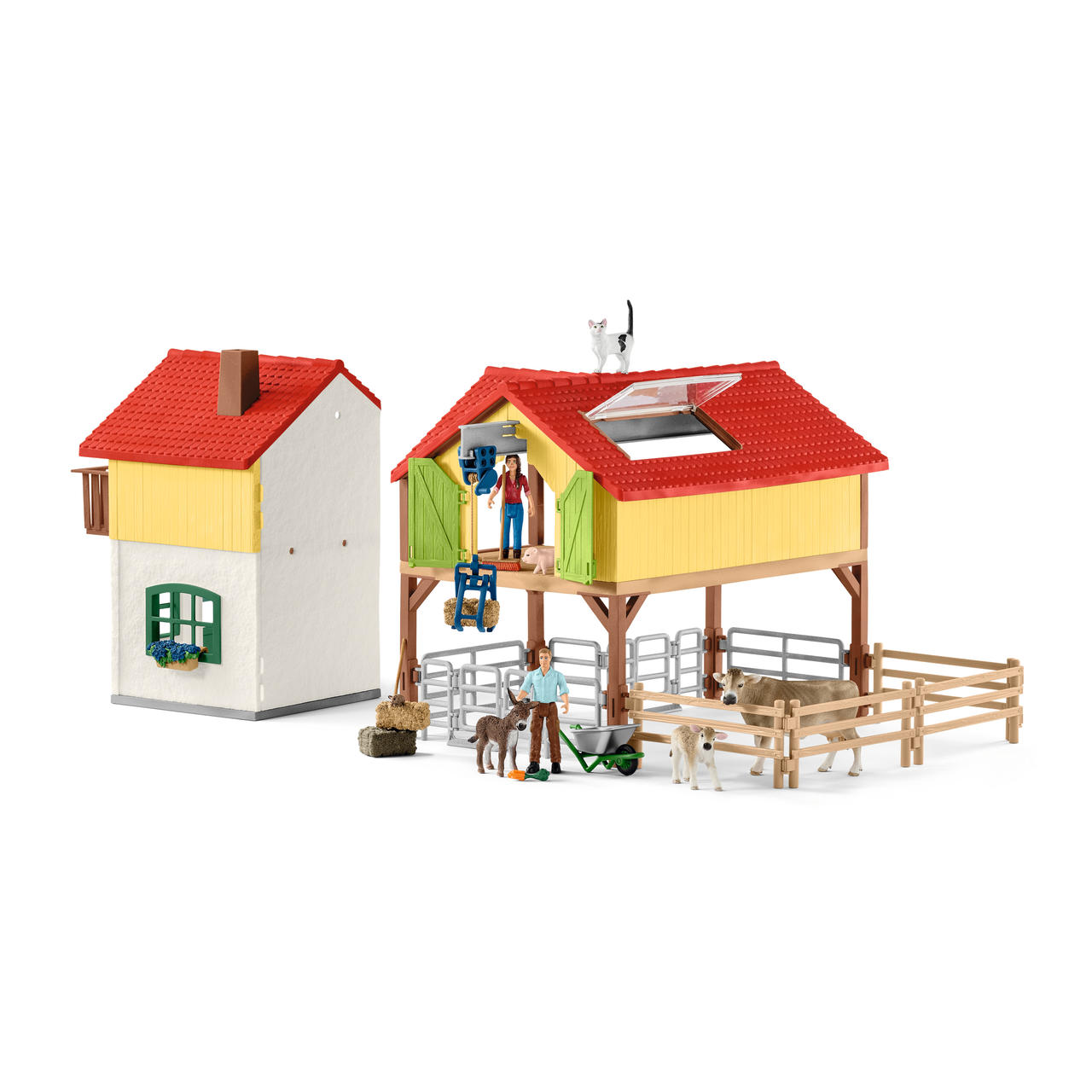 Schleich Ferme avec étable et animaux (52 pcs.)