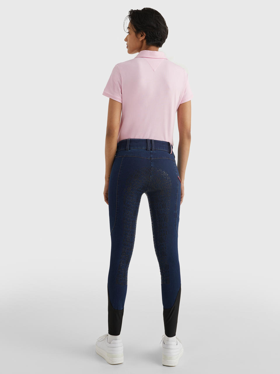 Tommy Hilfiger Pantalon d'équitation en denim avec fond intégral pour femmes