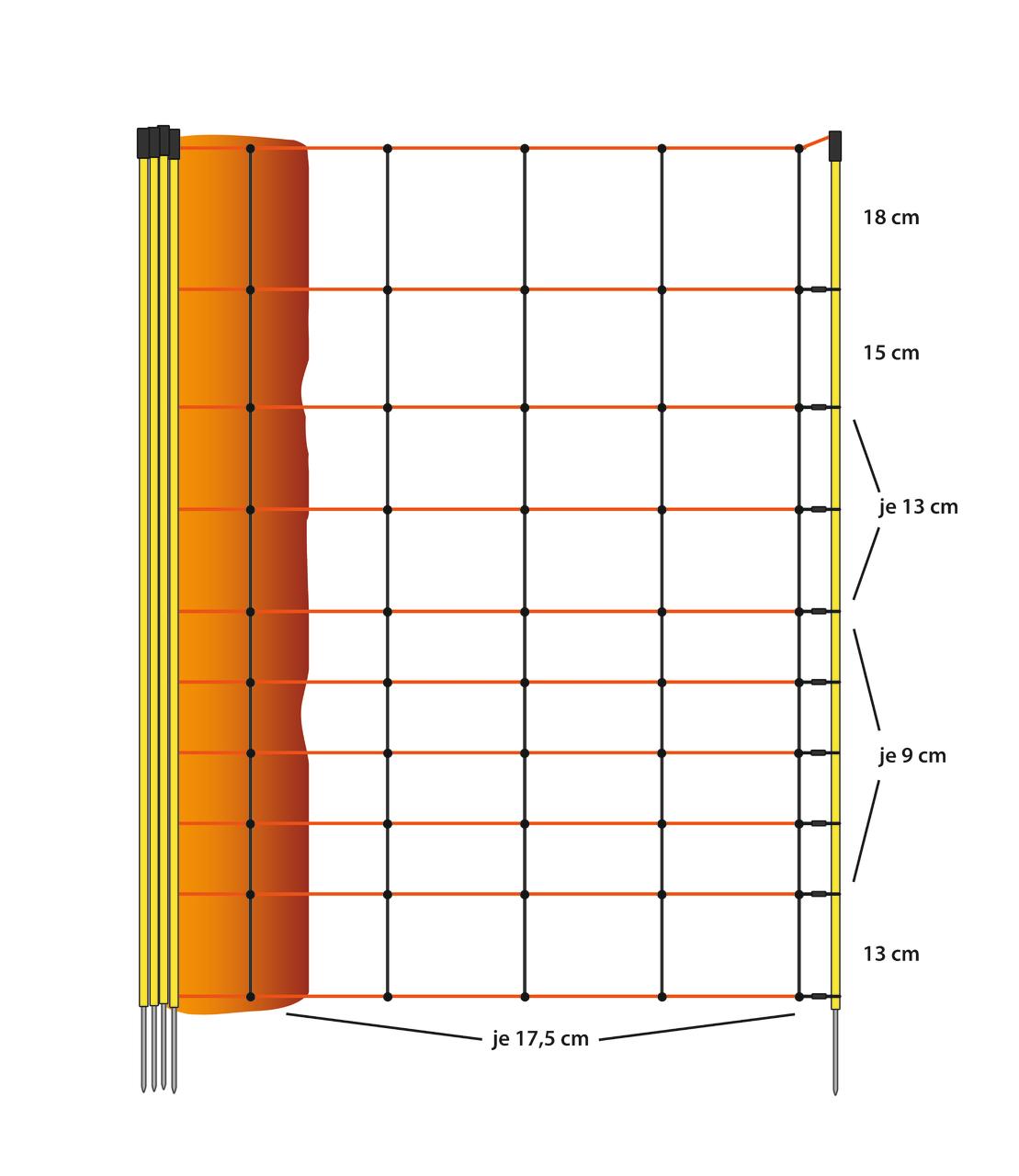 AKO OVINET Filet pour moutons, hauteur 108 cm, pointe simple