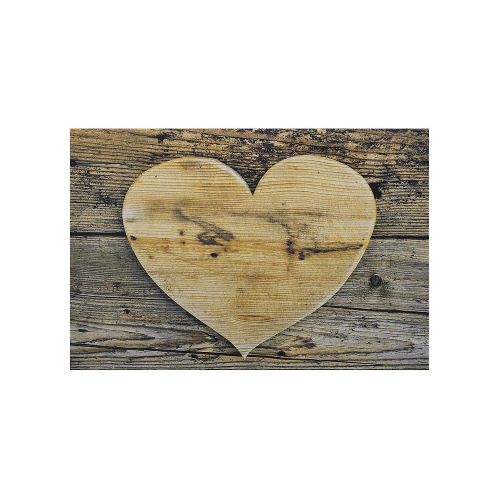 Mars & More Set de table "Coeur en bois"