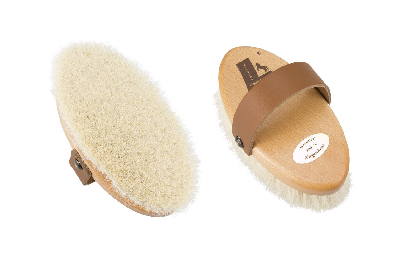 Leistner Brosse à panser pour tête de cheval, bois naturel