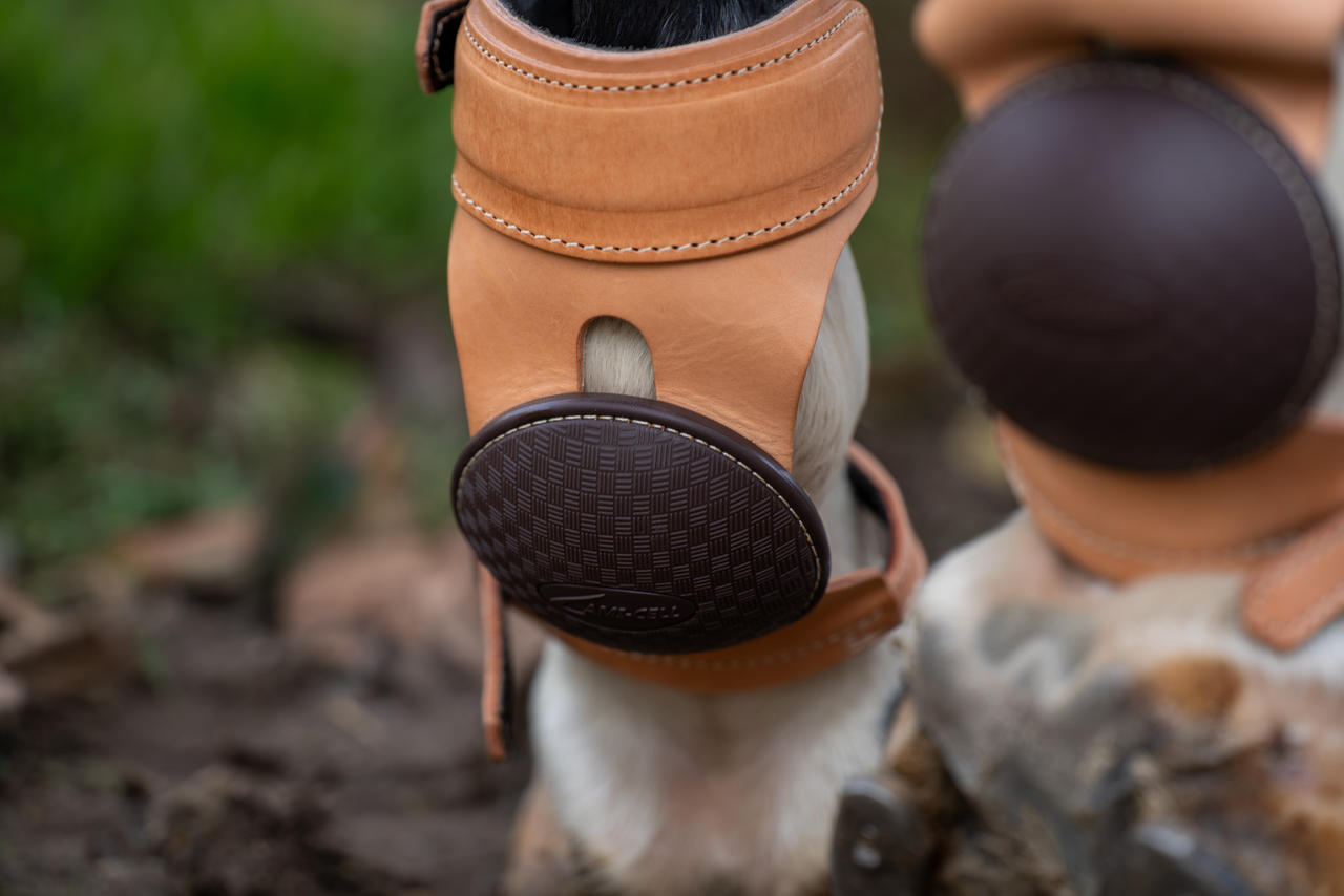 LAMI-CELL Skid Boot en cuir véritable, une pièce