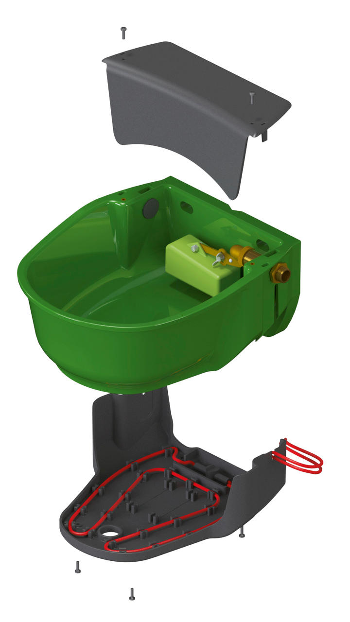 Kerbl Abreuvoir à flotteur chauffant SH30 24 V