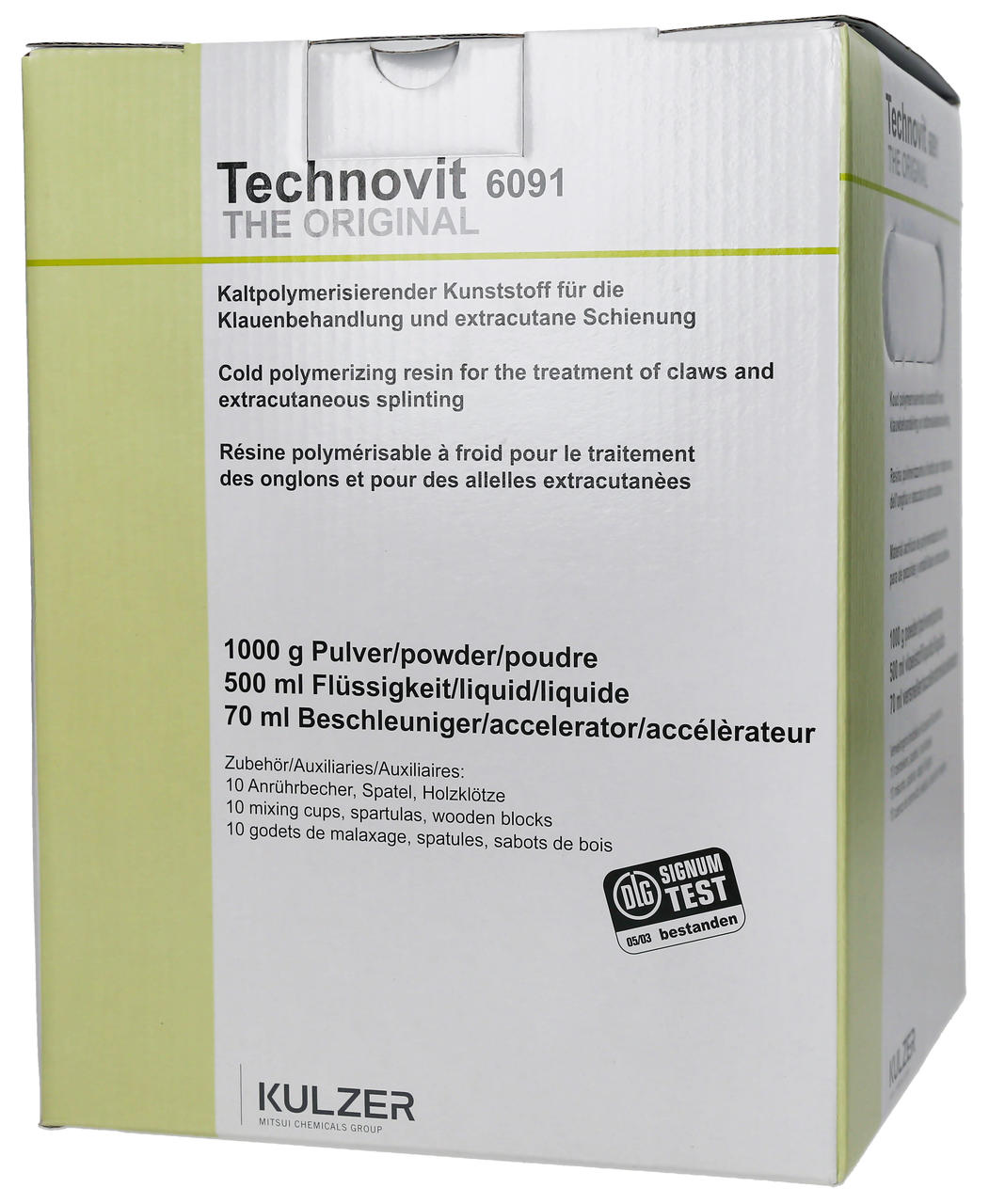 Heraeus-Kulzer Technovit avec accélérateur¹