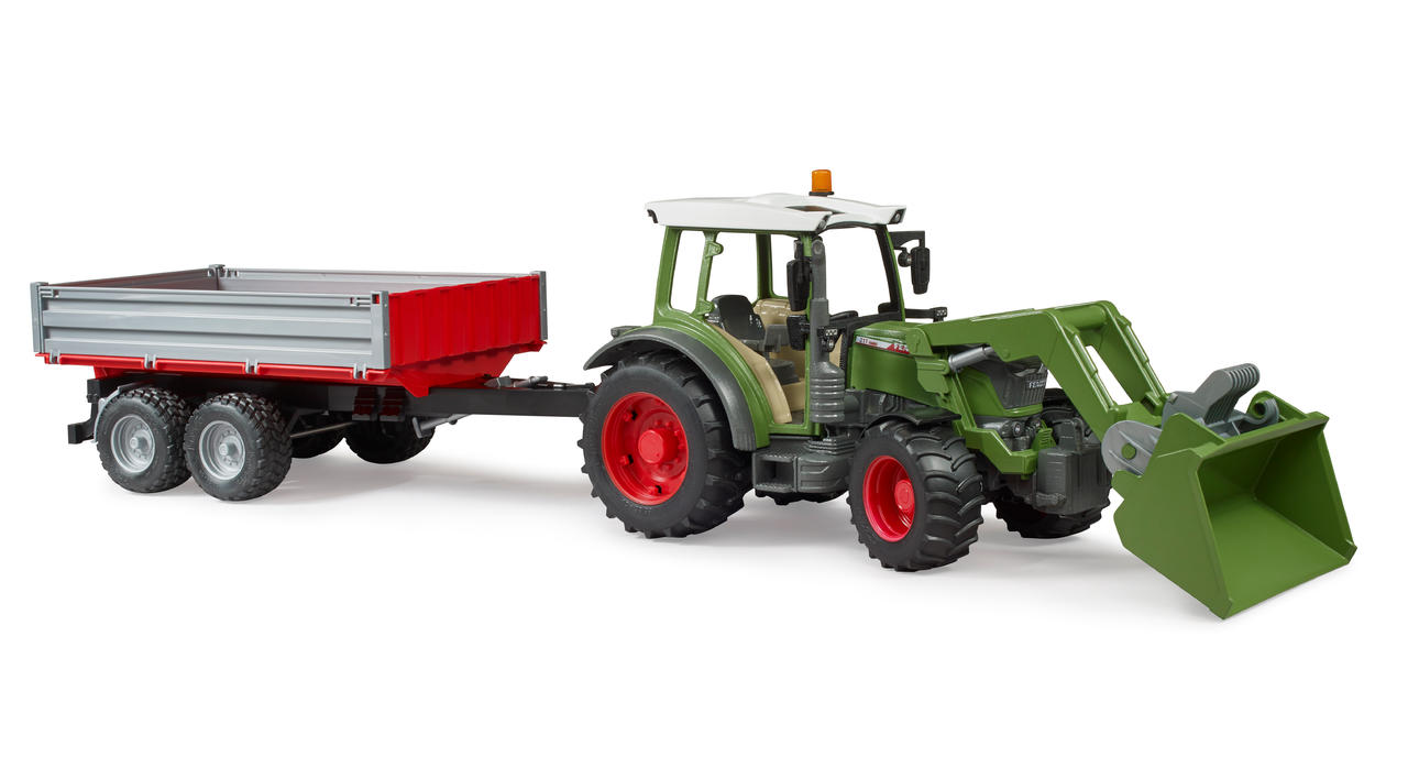 Bruder Fendt Vario 211 avec chargeur et remorque