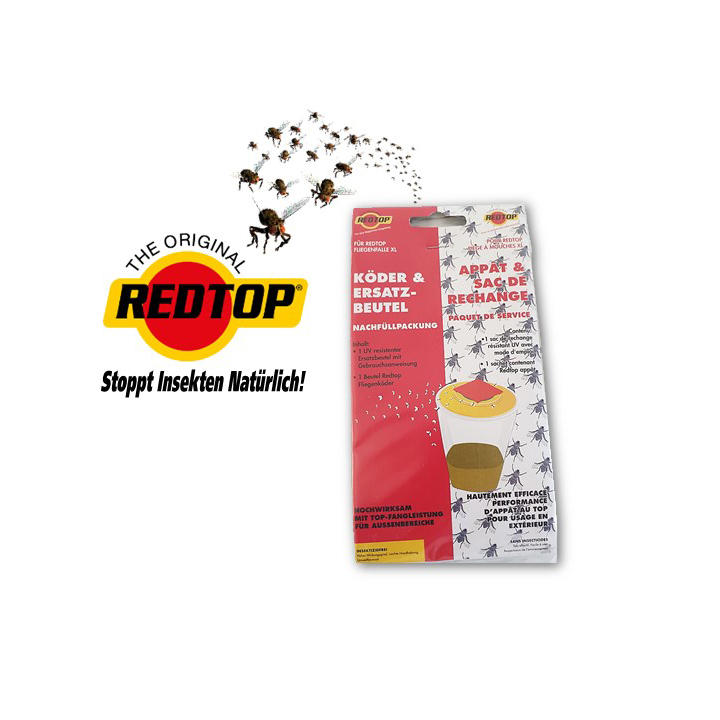 REDTOP Kit de recharge pour piège à mouches taille XL