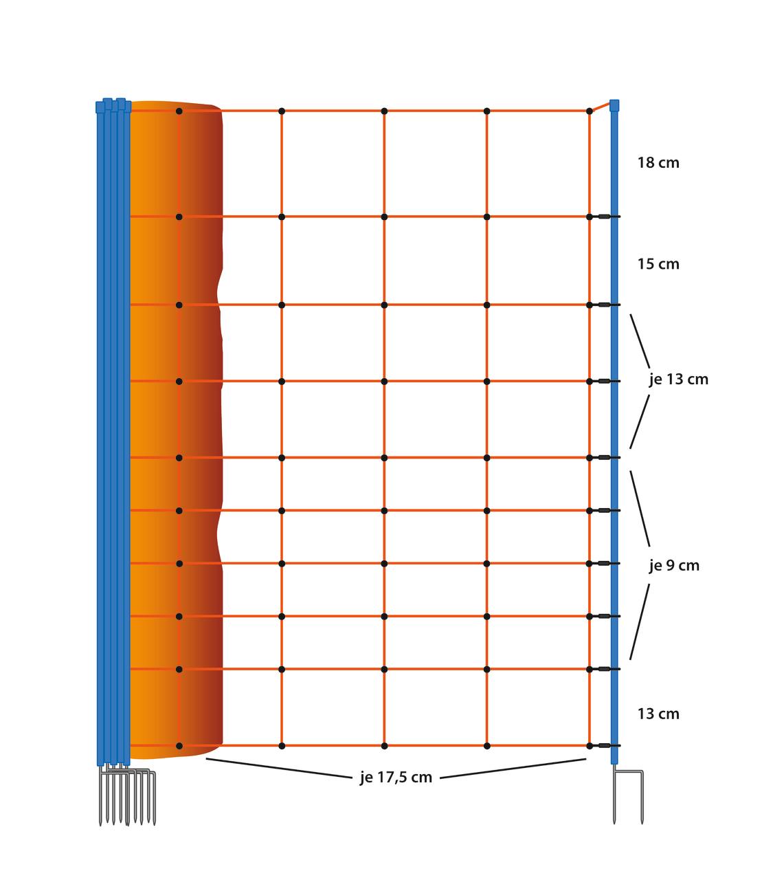 AKO OviNet Premium - filet mouton, 108 cm, 50 m