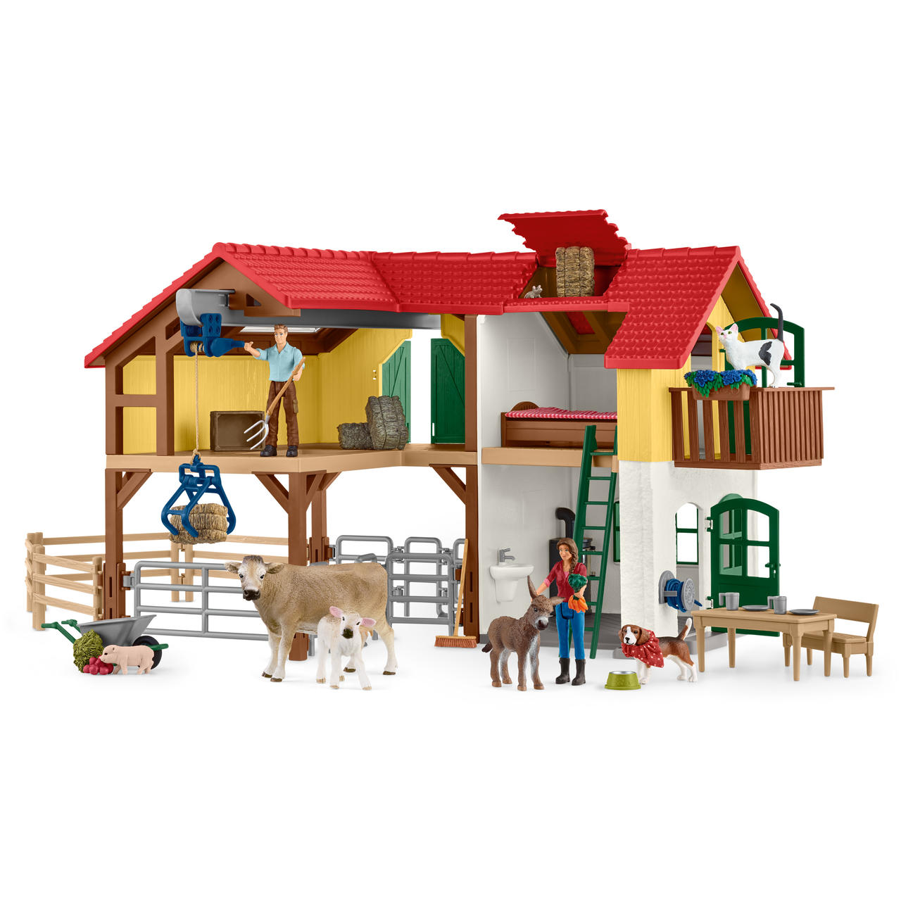 Schleich Ferme avec étable et animaux (52 pcs.)