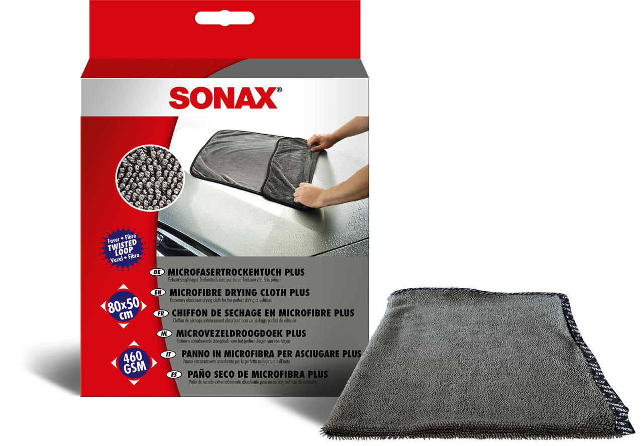 Sonax Chiffons de séchage en microfibres PLUS, 1 pièce