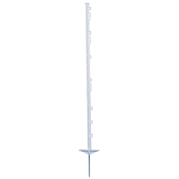 AKO Piquet plastique blanc 105 cm - double bêche, pointe simple